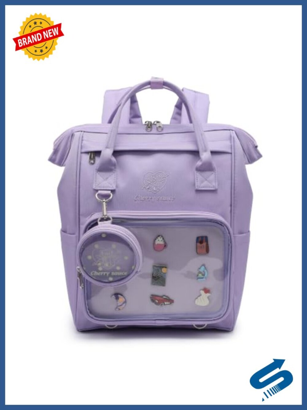 Ita Bag Pin Display Backpack Canvas Anime Cosplay with Insert